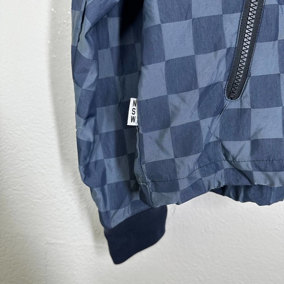 NIKE NSW Windrunner Checkered Black Red Jacket L - Picture 8 of 12